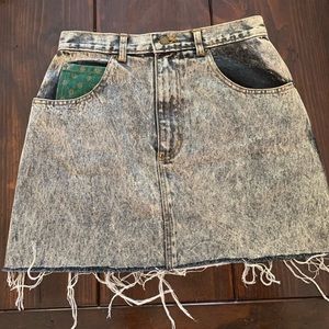 Acid Washed Jean Skirt